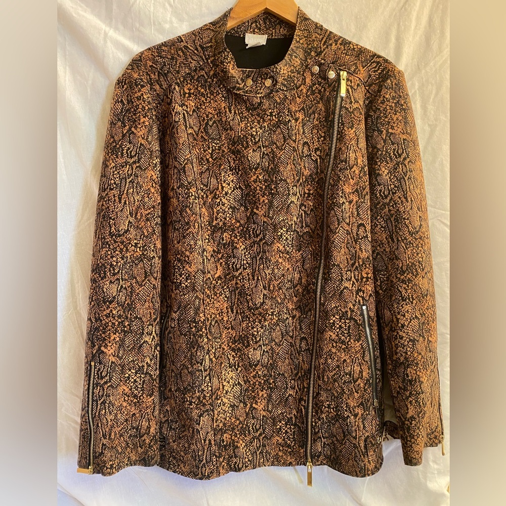Chico's Brown Snake Print Jacket